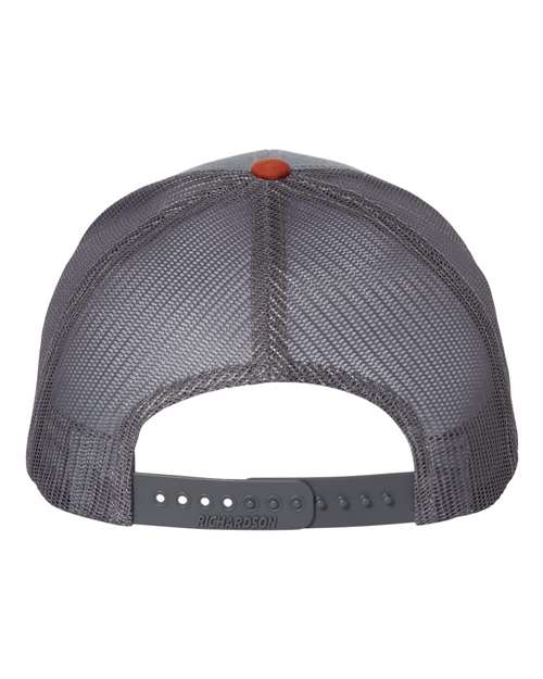 De Pere Central Lacrosse Ghostbirds Trucker Hat in Gray and Rust