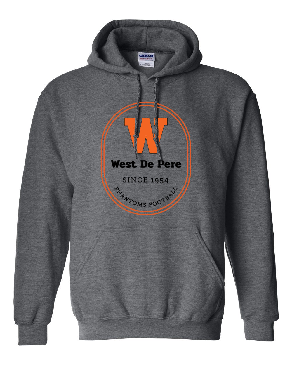 West De Pere Phantoms Football Merch - Tees, Long Sleeve Tee, Crewneck or Hoodie - Since 1954
