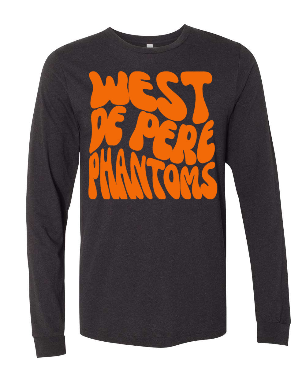 West De Pere Phantoms Merch - Tees, Long Sleeve Tee, Crewneck or Hoodie - Retro Bubble Print