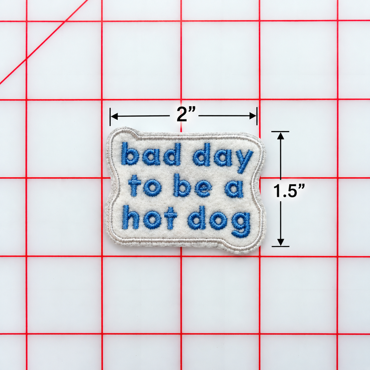 Iron-On Patch - bad day to be a hot dog