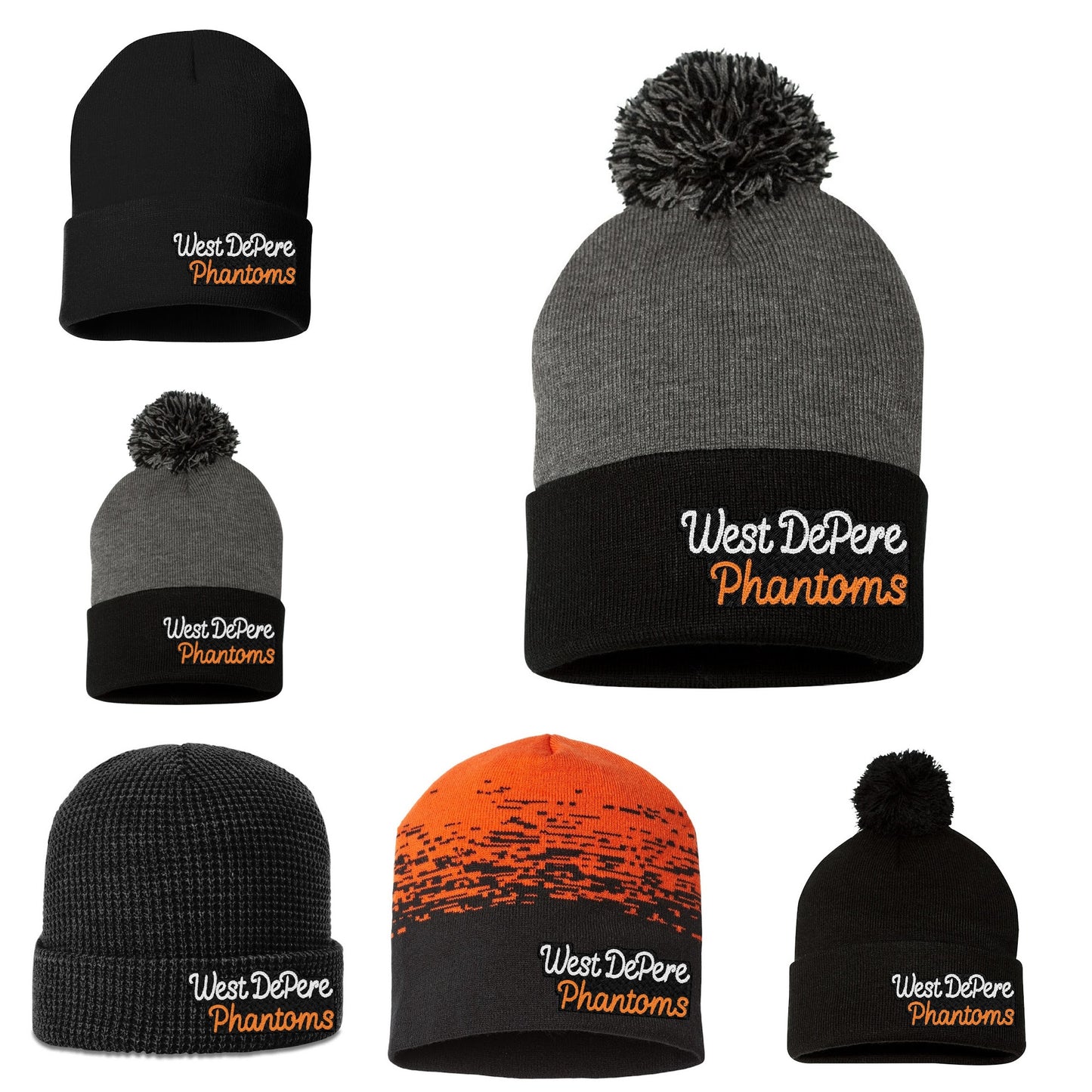 West De Pere Chainstitch Beanies - 6 options