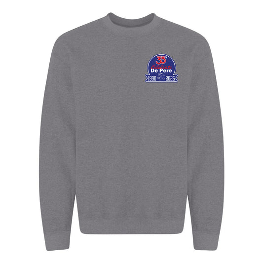 Celebrate De Pere 35th Anniversary Crewneck Sweatshirt - Gray or Light Blue