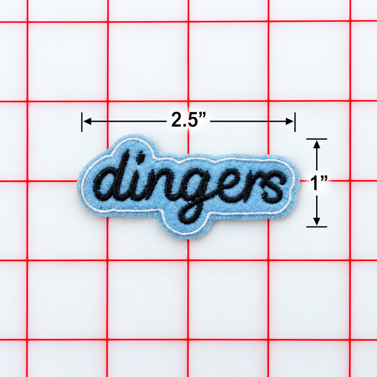 Iron-On Patch - dingers chainstitch