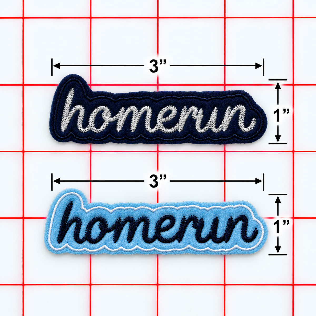 Iron-On Patch - homerun chainstitch