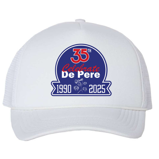 Celebrate De Pere 35th Anniversary Vintage Foam Trucker Hat