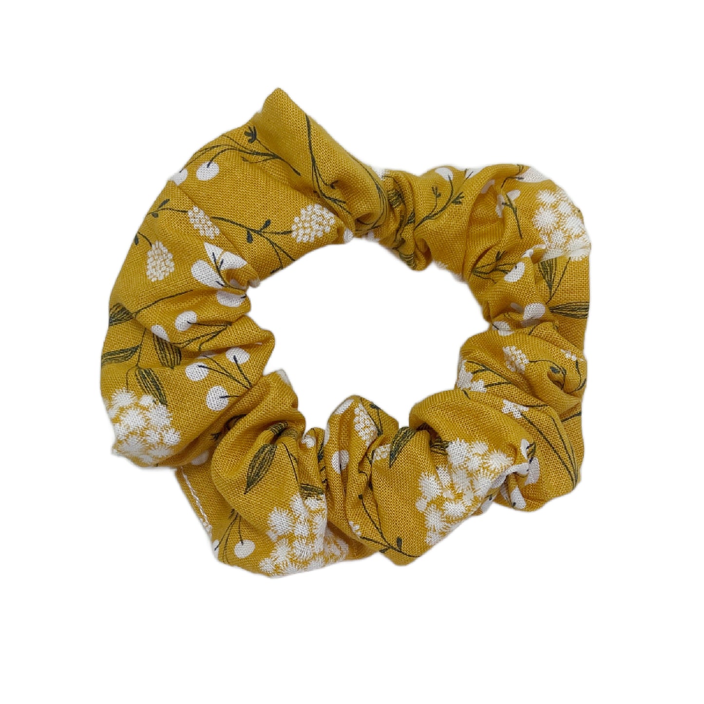 Hair Scrunchie | Mustard Floral