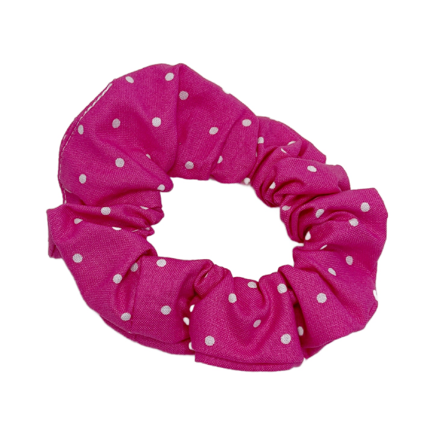 Hair Scrunchie | Pink Polka Dot