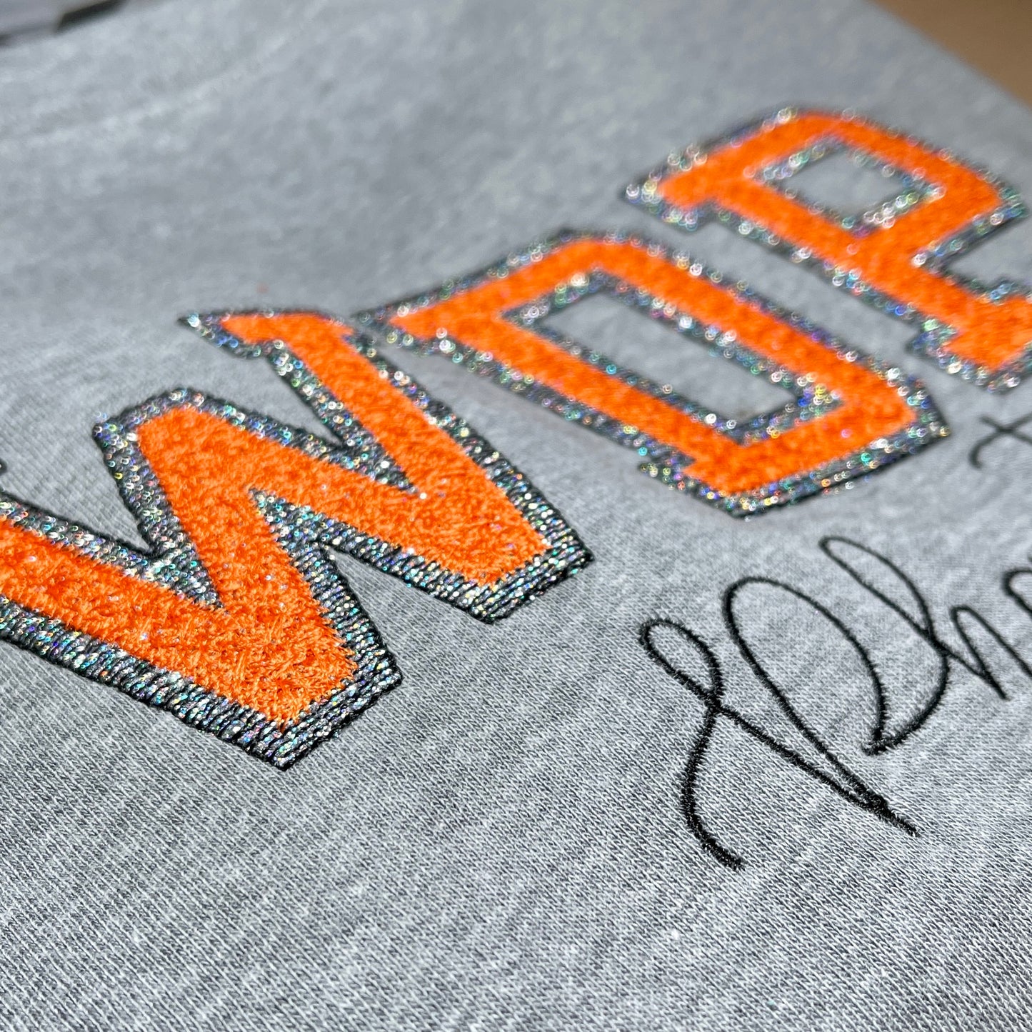 Youth Bling Glitter West De Pere Phantoms Custom Crewneck