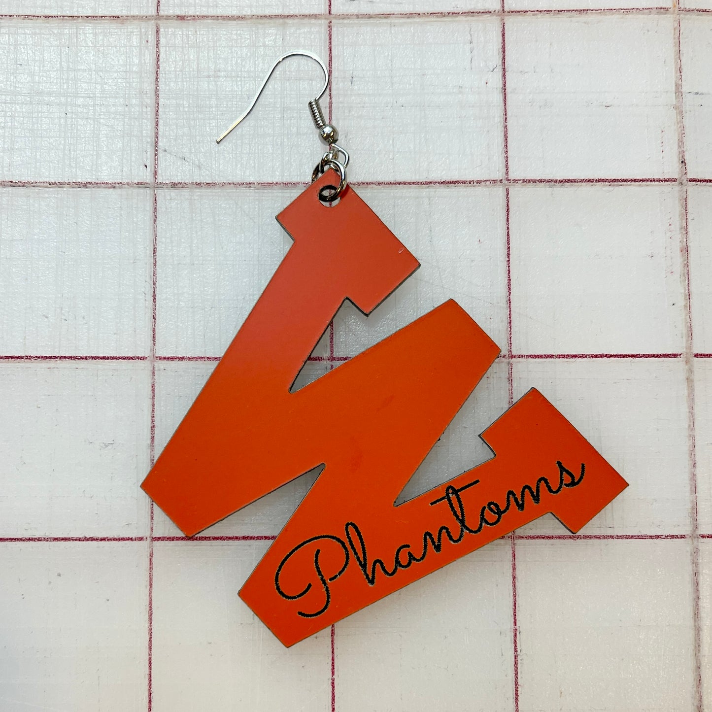 West De Pere Phantoms Earrings - W Logo