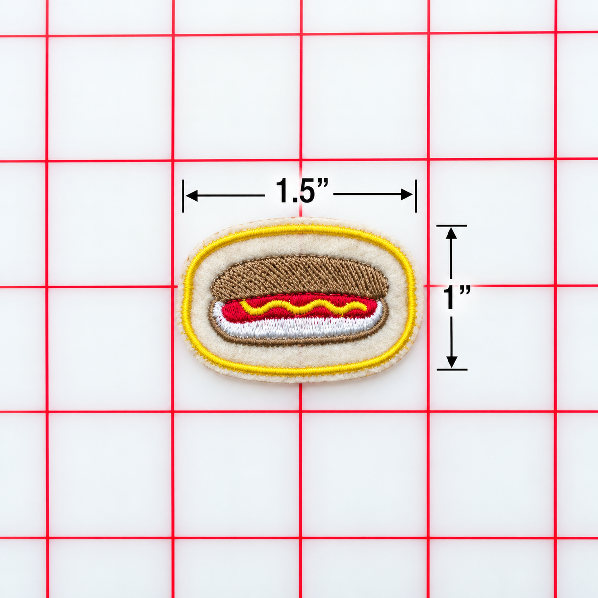 Iron-On Patch - hot dog
