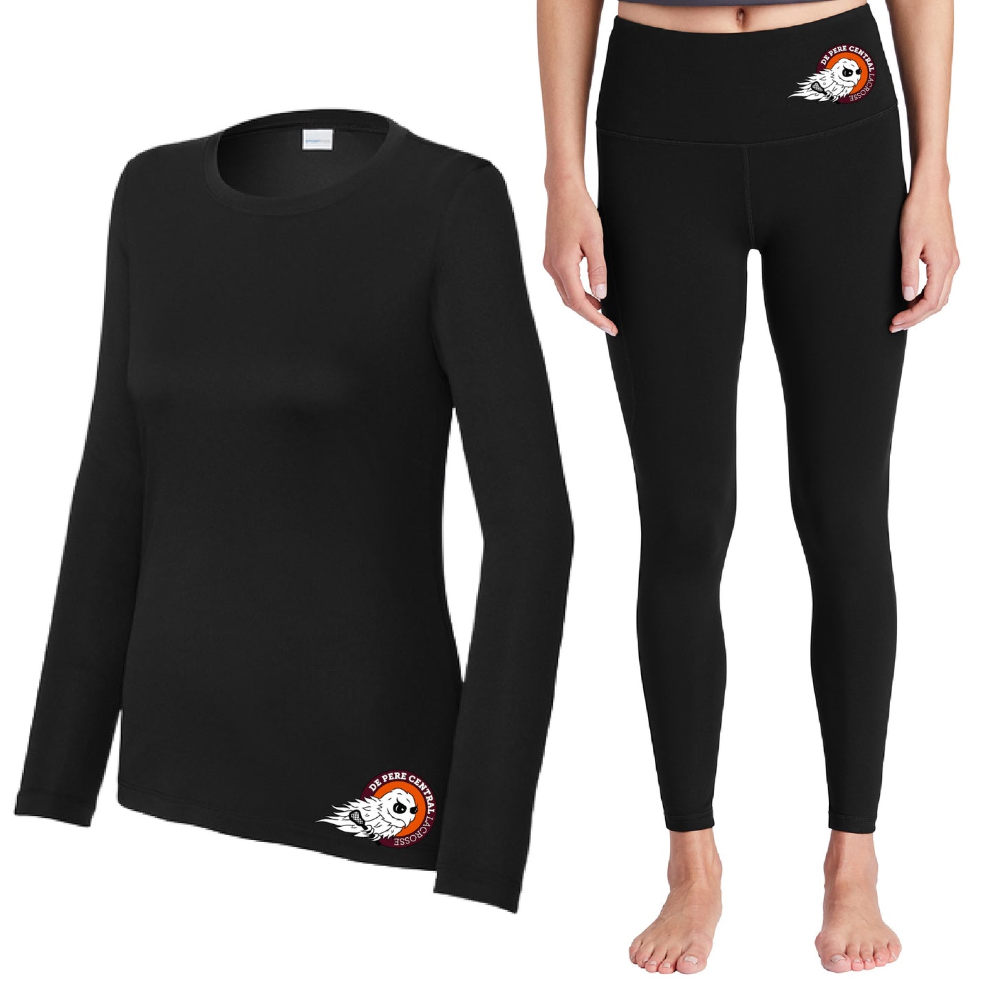 Ladies Base Layer Set - Black - DP Ghostbirds - ST