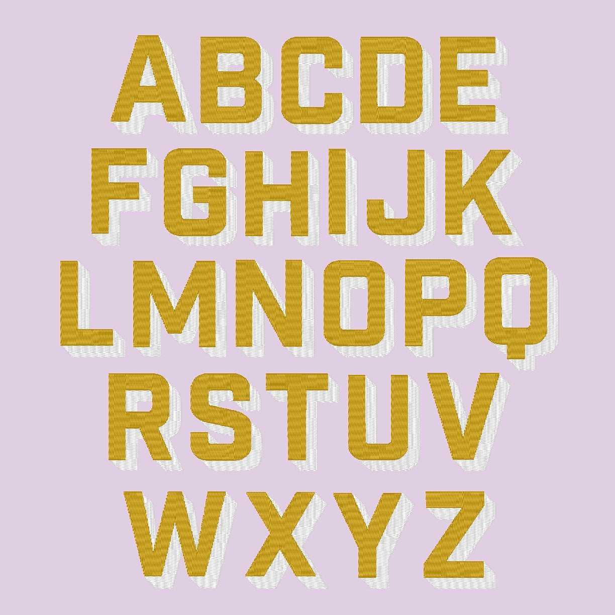 Orange Dad Hat - Pink & White Shadow Block Lettering