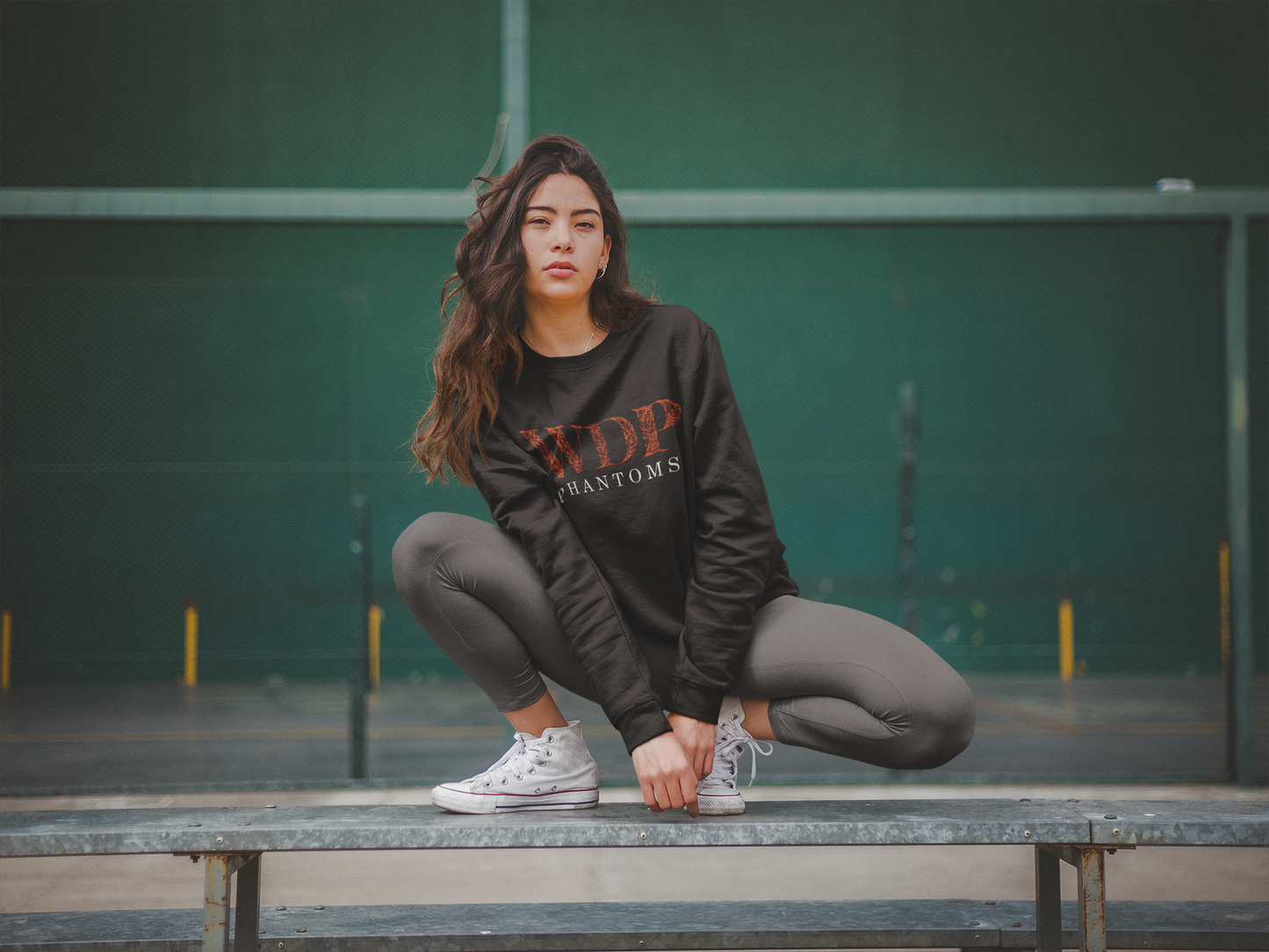 West De Pere Phantoms Merch - Tees, Long Sleeve Tee, or Crewneck - Floral Letters