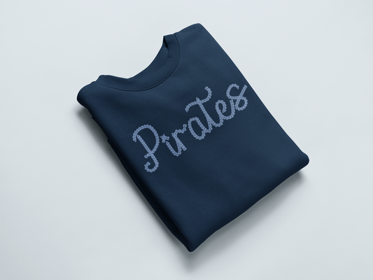 Custom Crewneck Sweatshirt – Thick Chainstitch Design