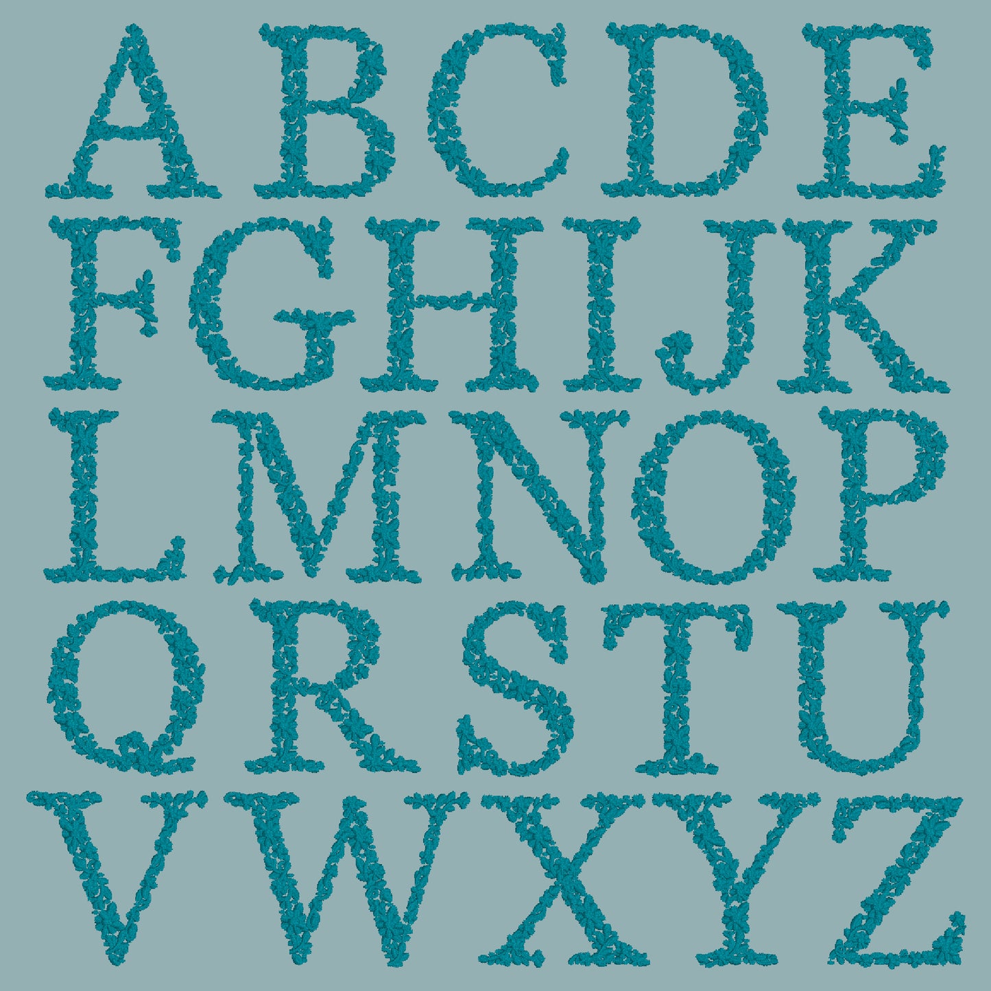 Floral Initial Foam Trucker Hat – Custom Embroidered in Monochrome