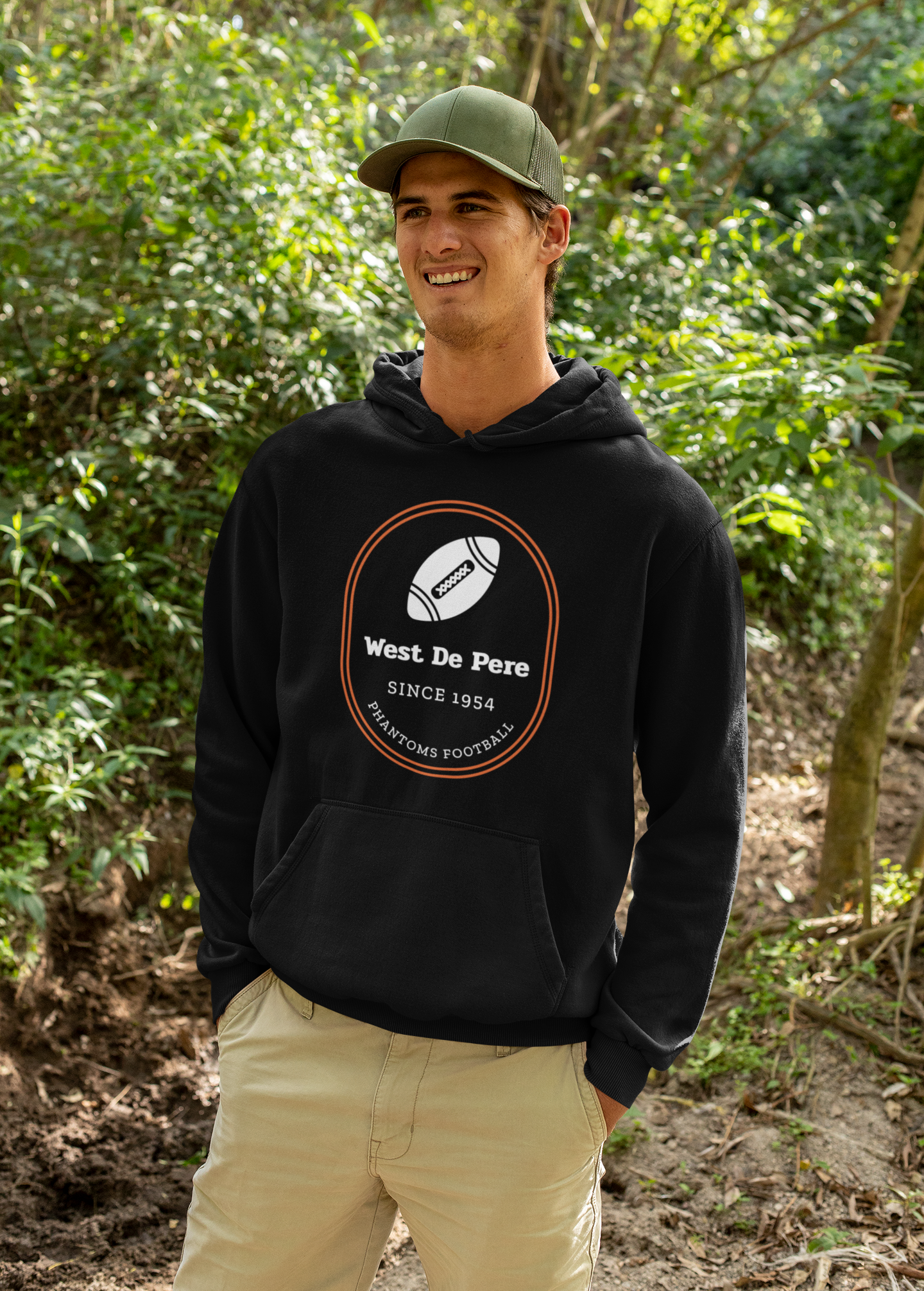 West De Pere Phantoms Football Merch - Tees, Long Sleeve Tee, Crewneck or Hoodie - Since 1954