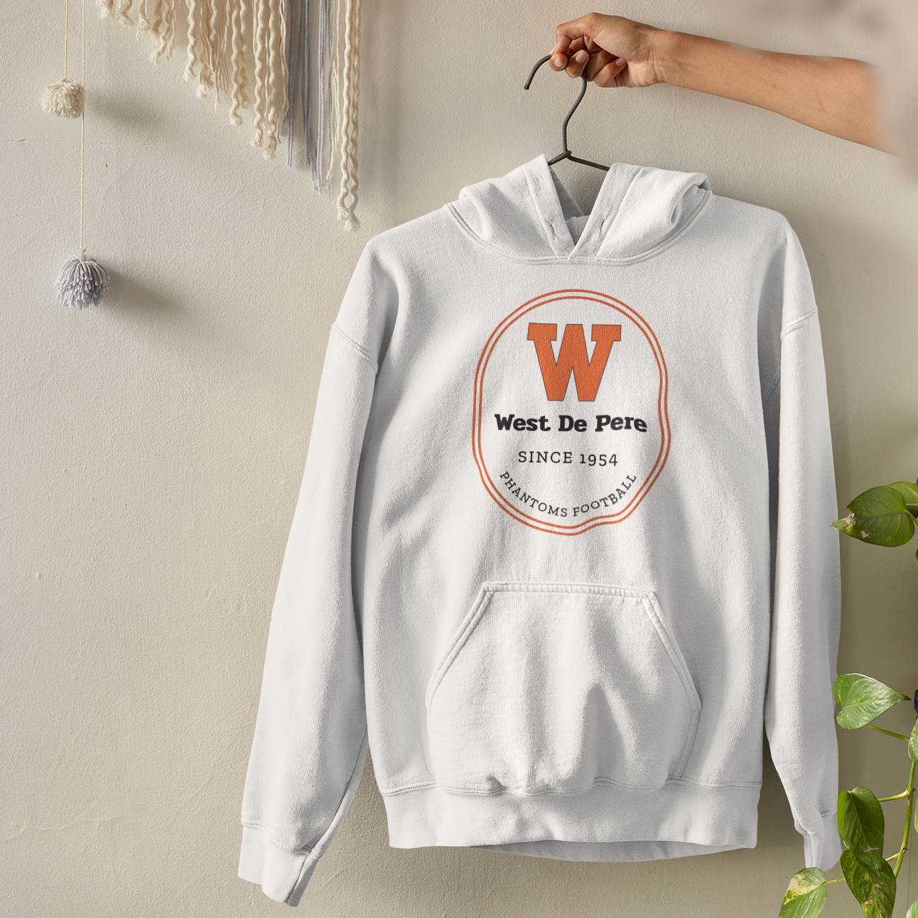 West De Pere Phantoms Football Merch - Tees, Long Sleeve Tee, Crewneck or Hoodie - Since 1954