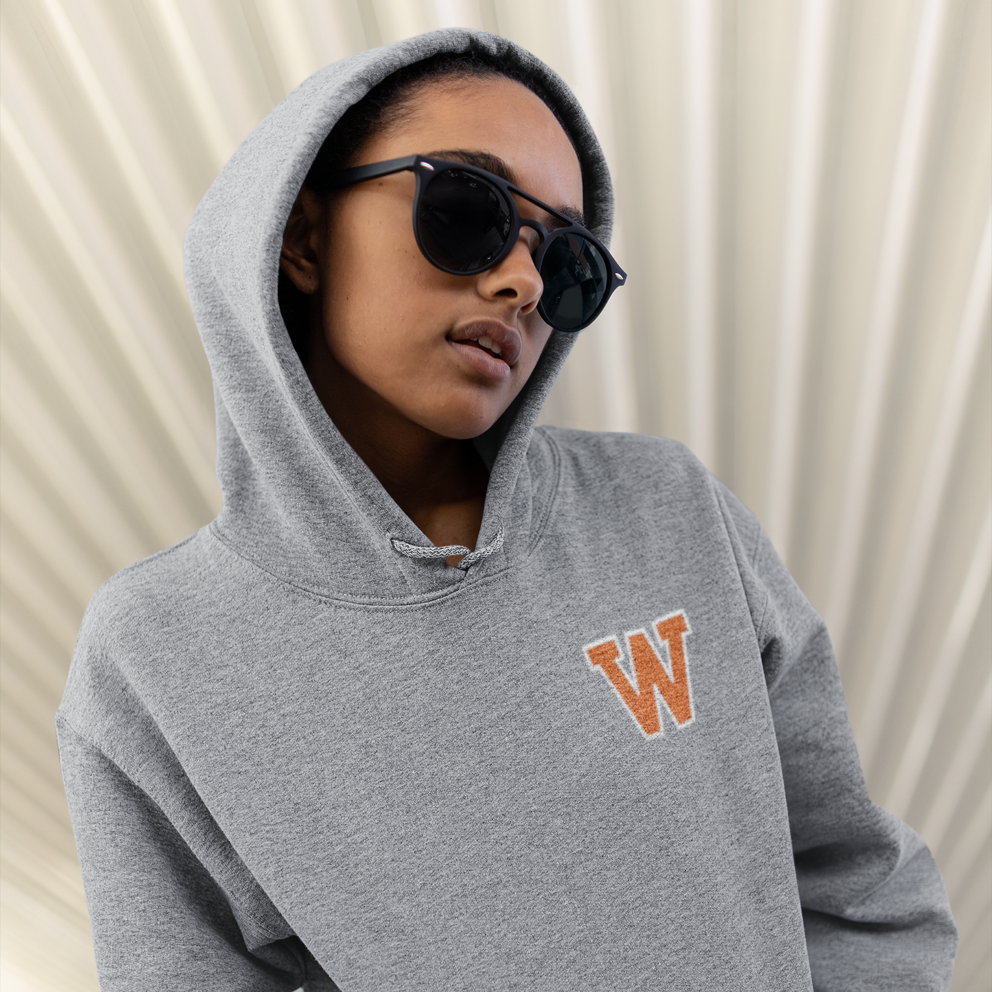 West De Pere Black Hoodie Sweatshirt | W logo