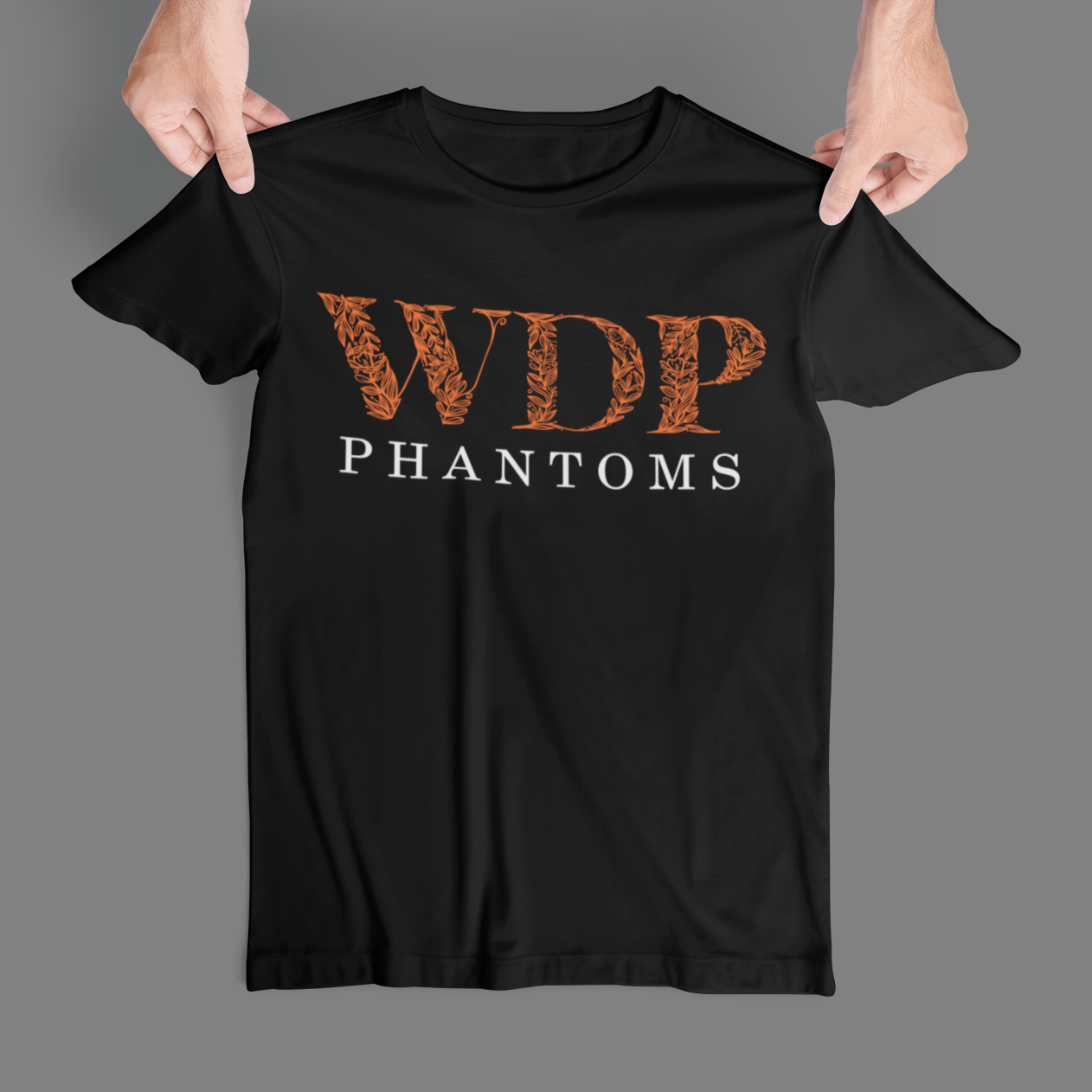 West De Pere Phantoms Merch - Tees, Long Sleeve Tee, or Crewneck - Floral Letters