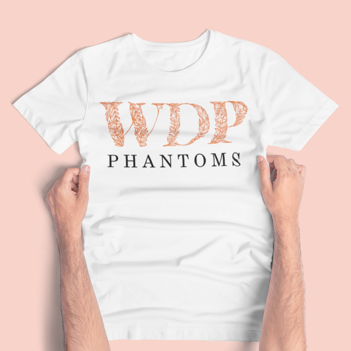 West De Pere Phantoms Merch - Tees, Long Sleeve Tee, or Crewneck - Floral Letters