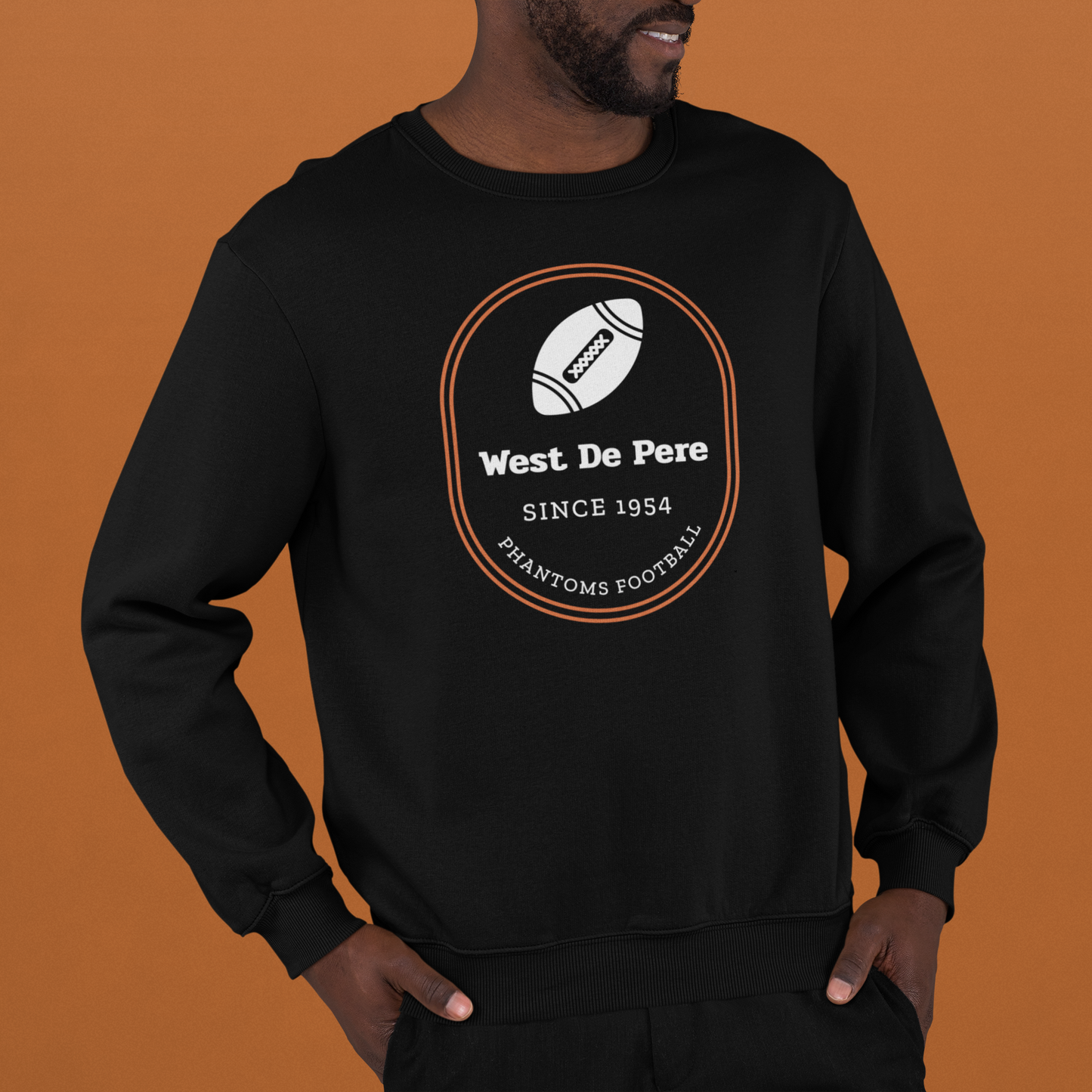 West De Pere Phantoms Football Merch - Tees, Long Sleeve Tee, Crewneck or Hoodie - Since 1954