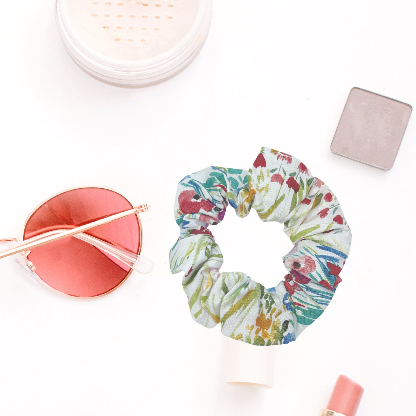 Hair Scrunchie | Watercolor Vintage Floral
