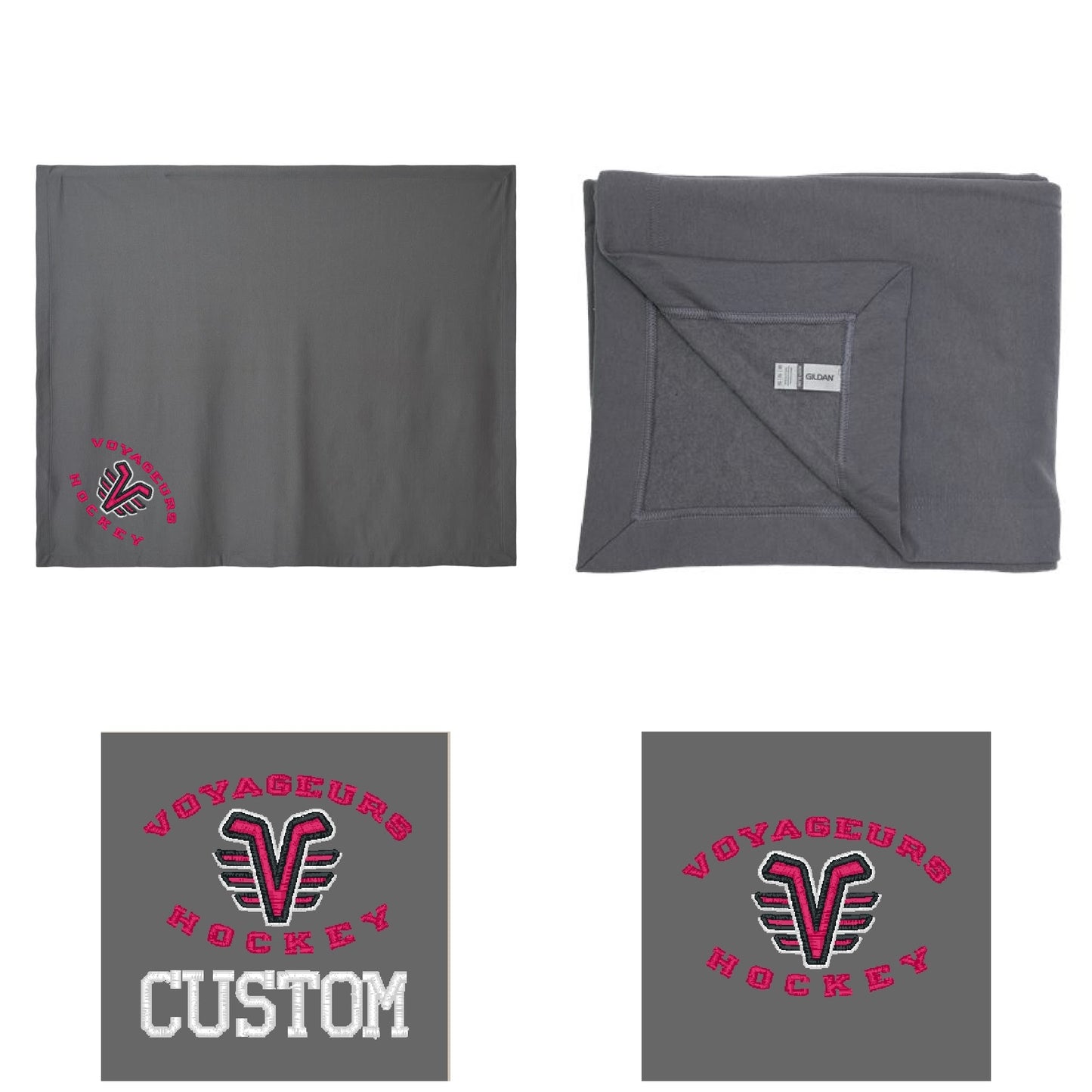 Stadium Blanket | De Pere Voyageur Hockey | Personalization Option