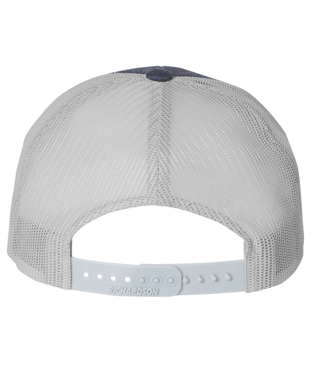 Trucker Hat - Heather Navy - Embroidered Swim Athletic Red