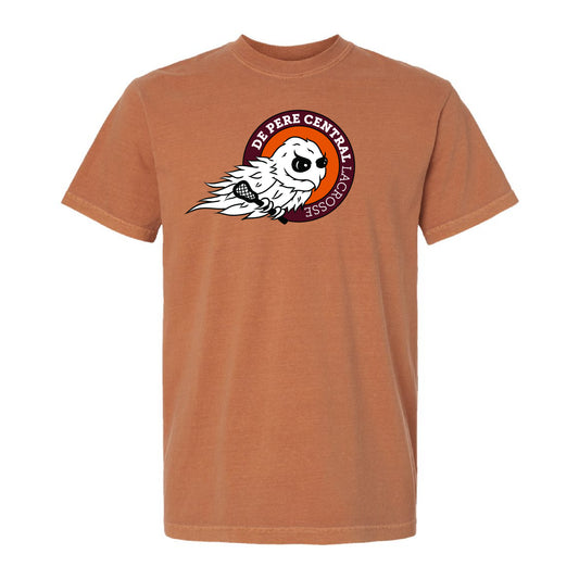De Pere Central Lacrosse Ghostbirds Logo - Yam Comfort Colors T-Shirt
