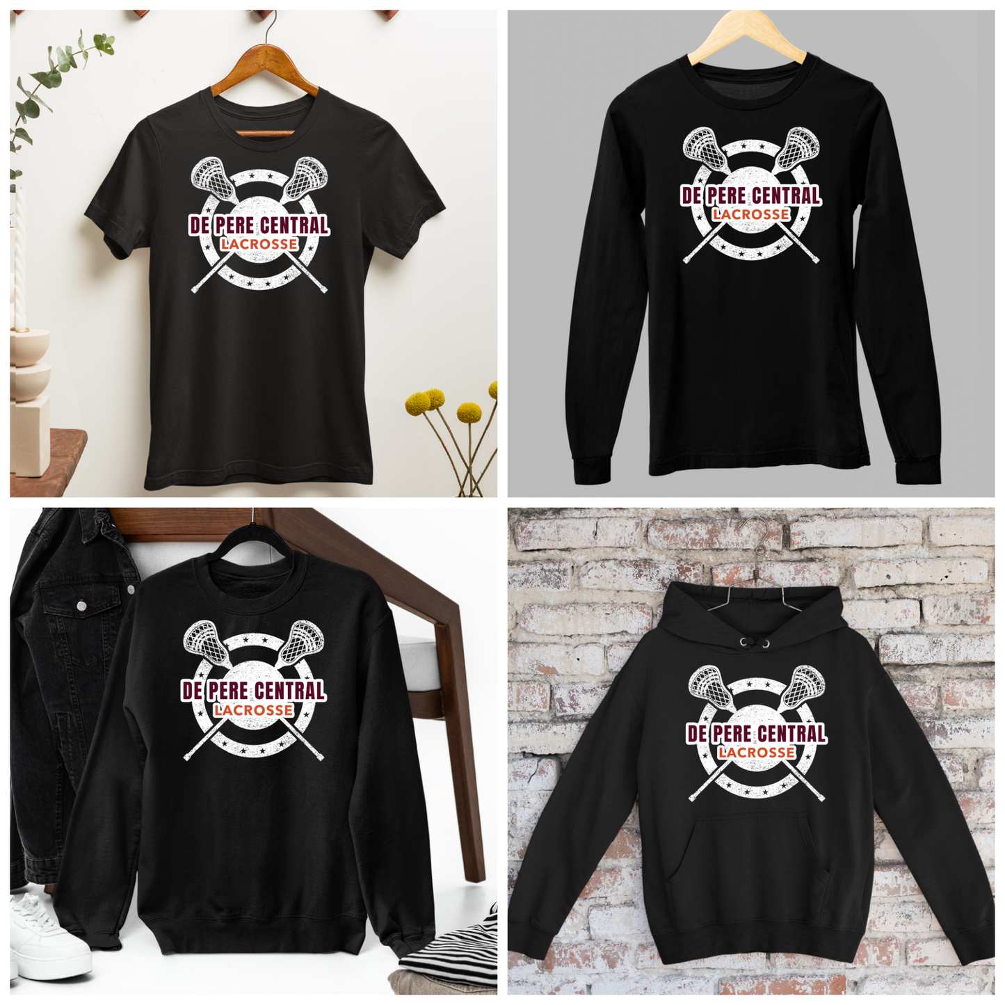 De Pere Ghostbirds Round Graphic - Black Tee, Long Sleeve Tee, Crewneck, or Hoodie