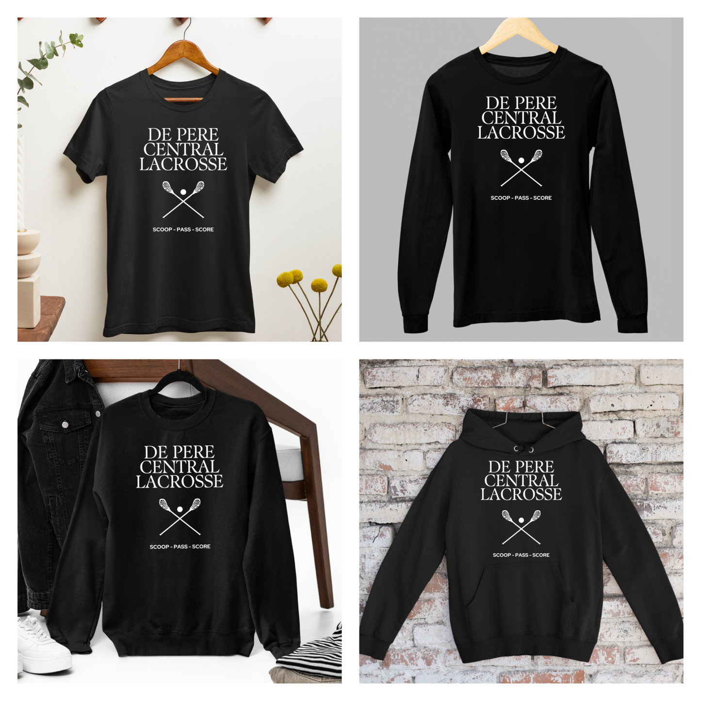 De Pere Ghostbirds SPS - Black Tee, Long Sleeve Tee, Crewneck, or Hoodie