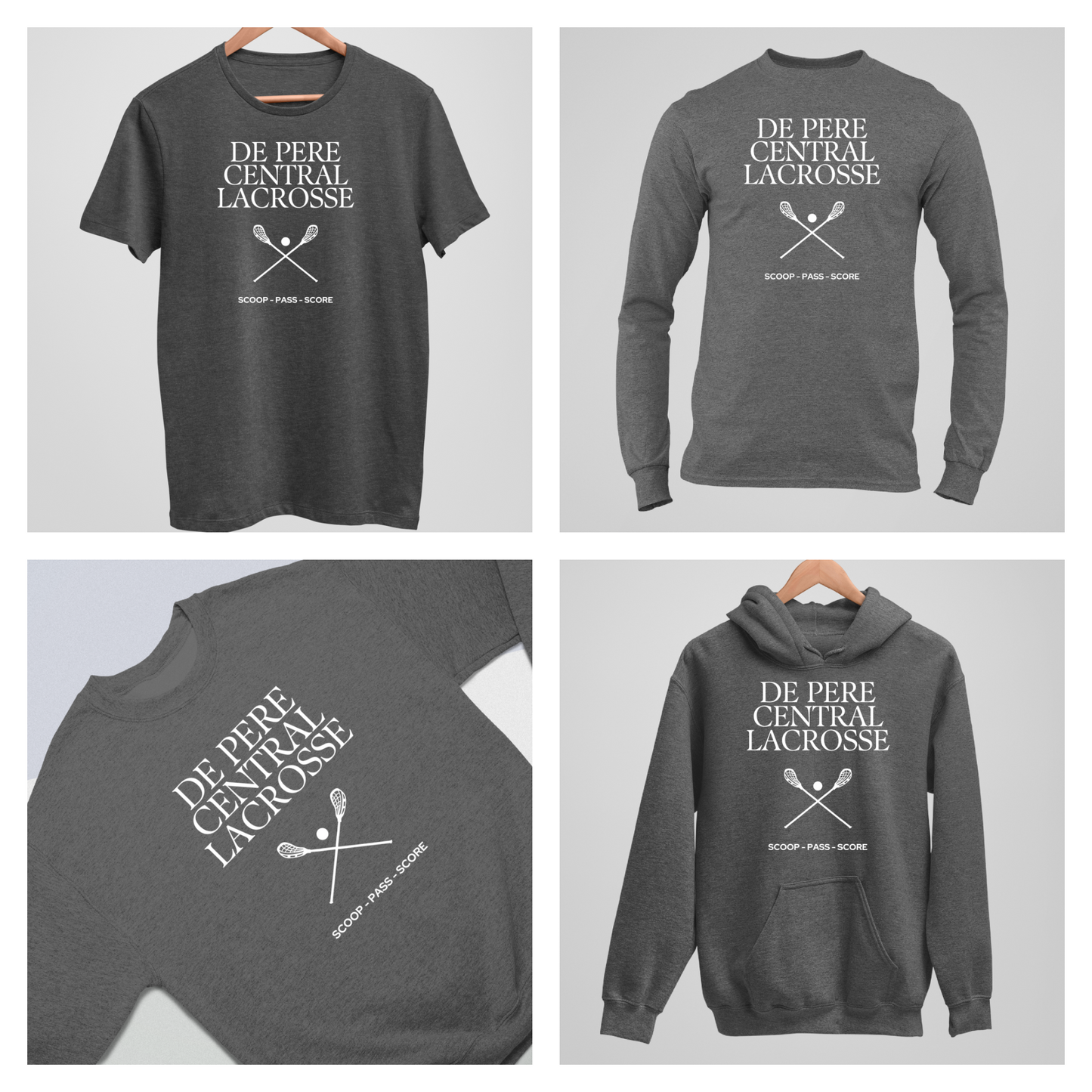 De Pere Ghostbirds SPS- Dark Heather Tee, Long Sleeve Tee, Crewneck, or Hoodie