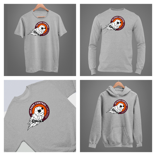 De Pere Ghostbirds Logo - Heather Tee, Long Sleeve Tee, Crewneck, or Hoodie