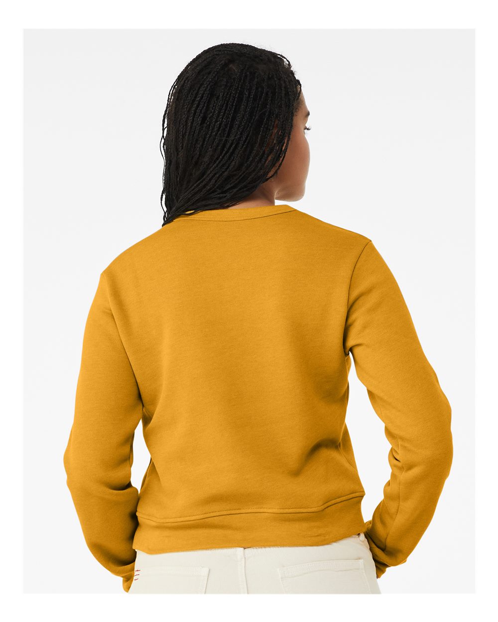 Ladies Crewneck Sweatshirt with The Inside Wisconsin Show Logo - Mustard