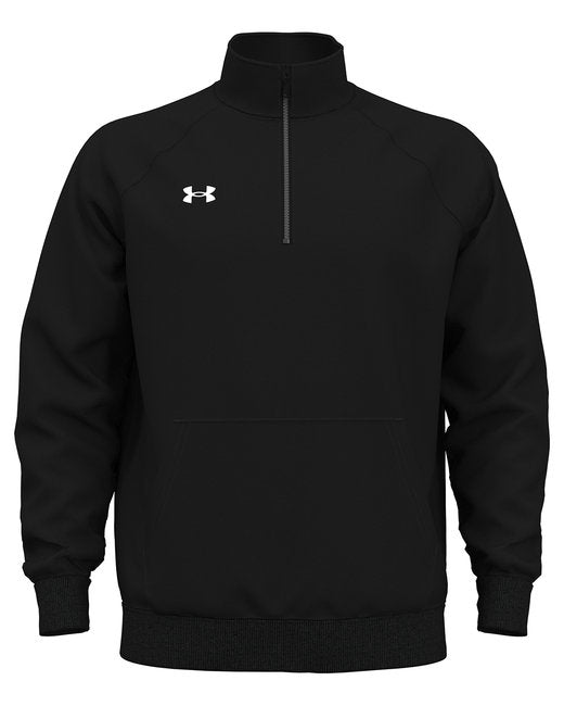 De Pere Central Lacrosse - Black Men's Quarter-Zip - Embroidered Ghostbirds Logo