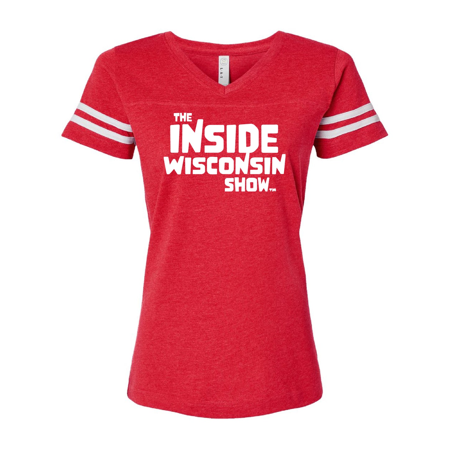 The Inside Wisconsin Show Logo - Ladies Cut Football Tee