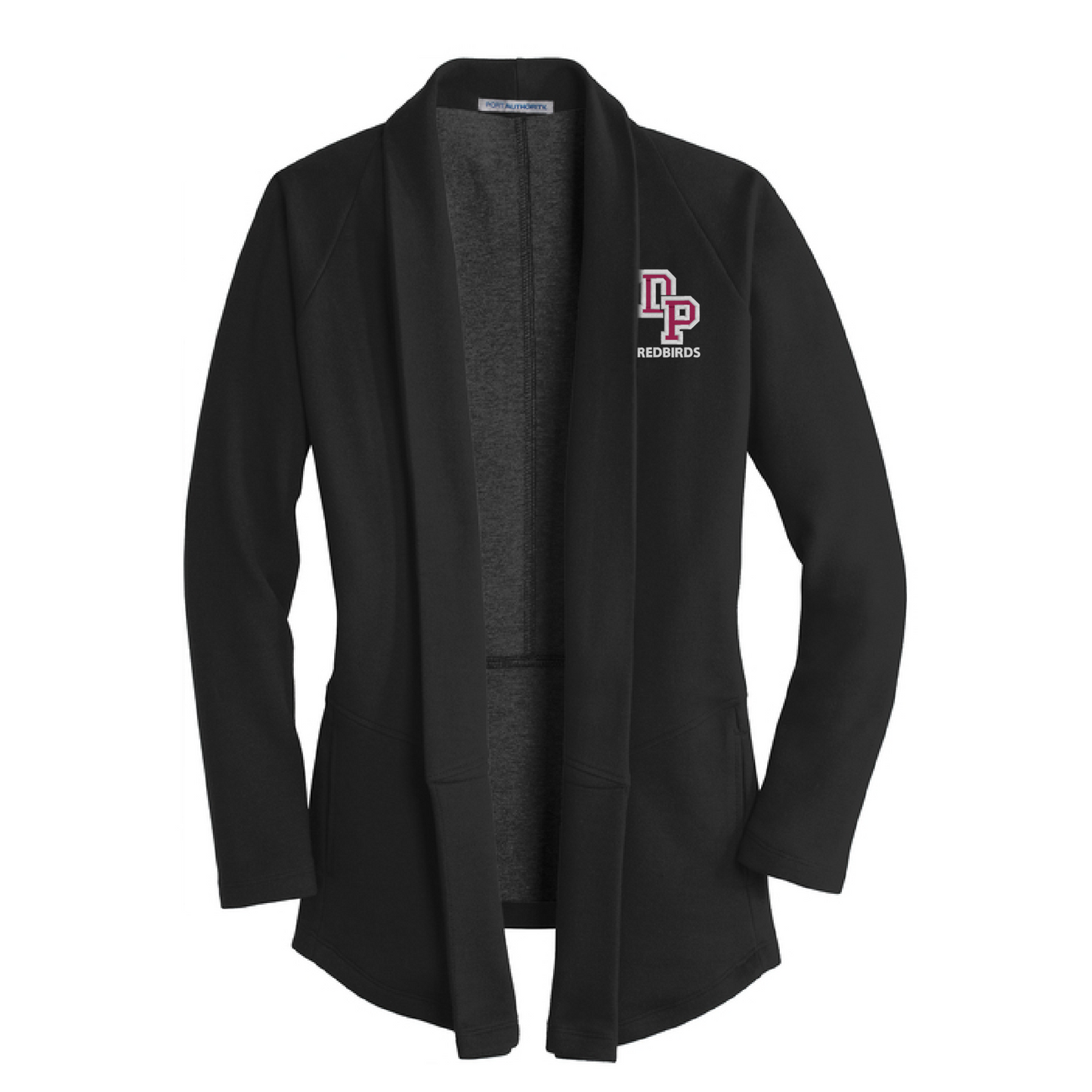 Ladies Cozy Interlock Cardigan - DP Redbirds
