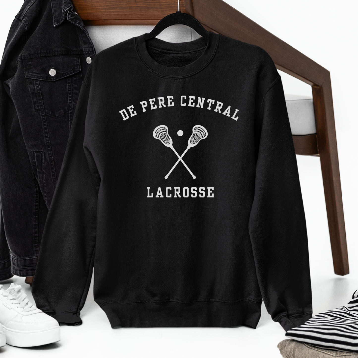 De Pere Ghostbirds Collegiate Graphic - Black Tee, Long Sleeve Tee, Crewneck, or Hoodie