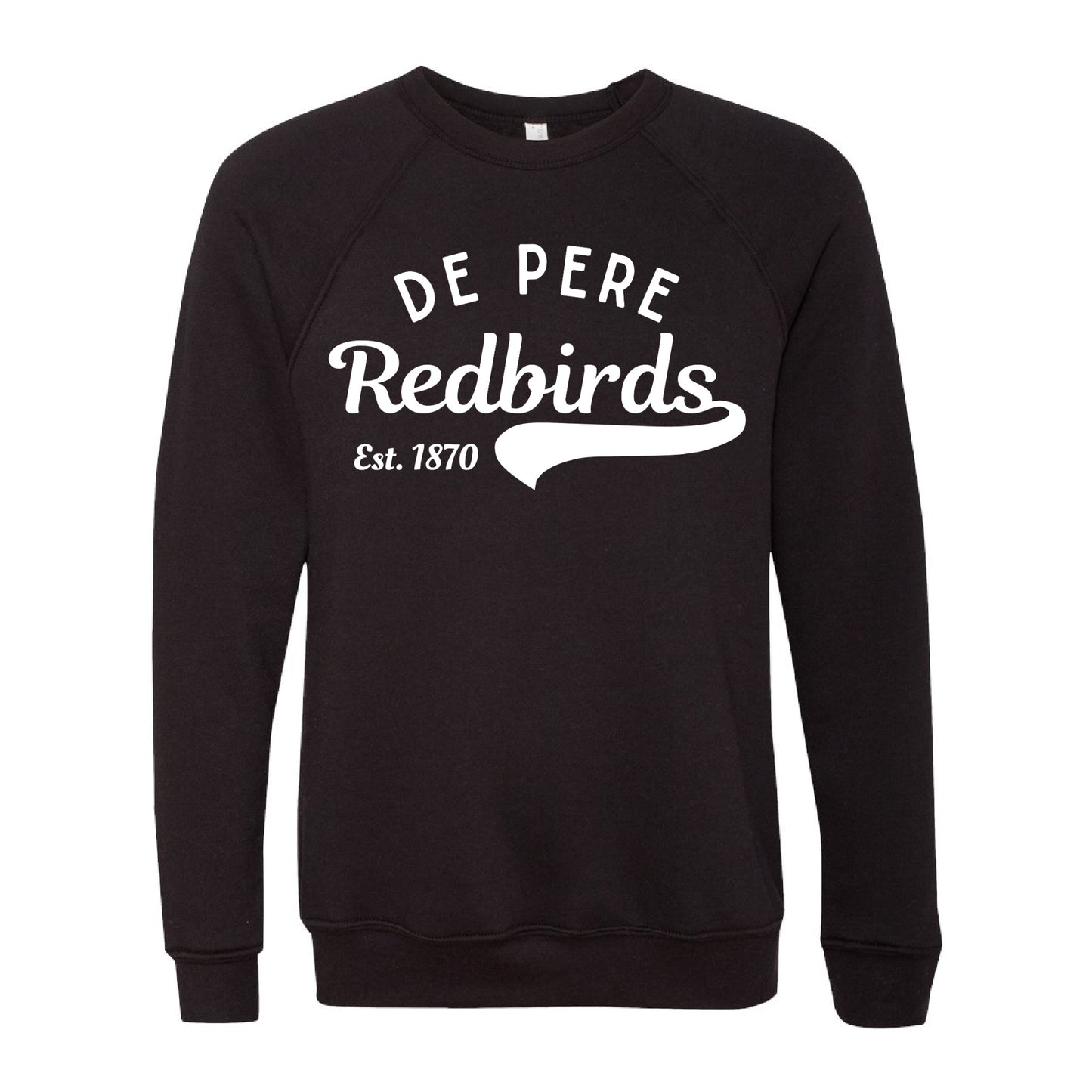 Redbirds Raglan Sweatshirt – De Pere School Spirit Black