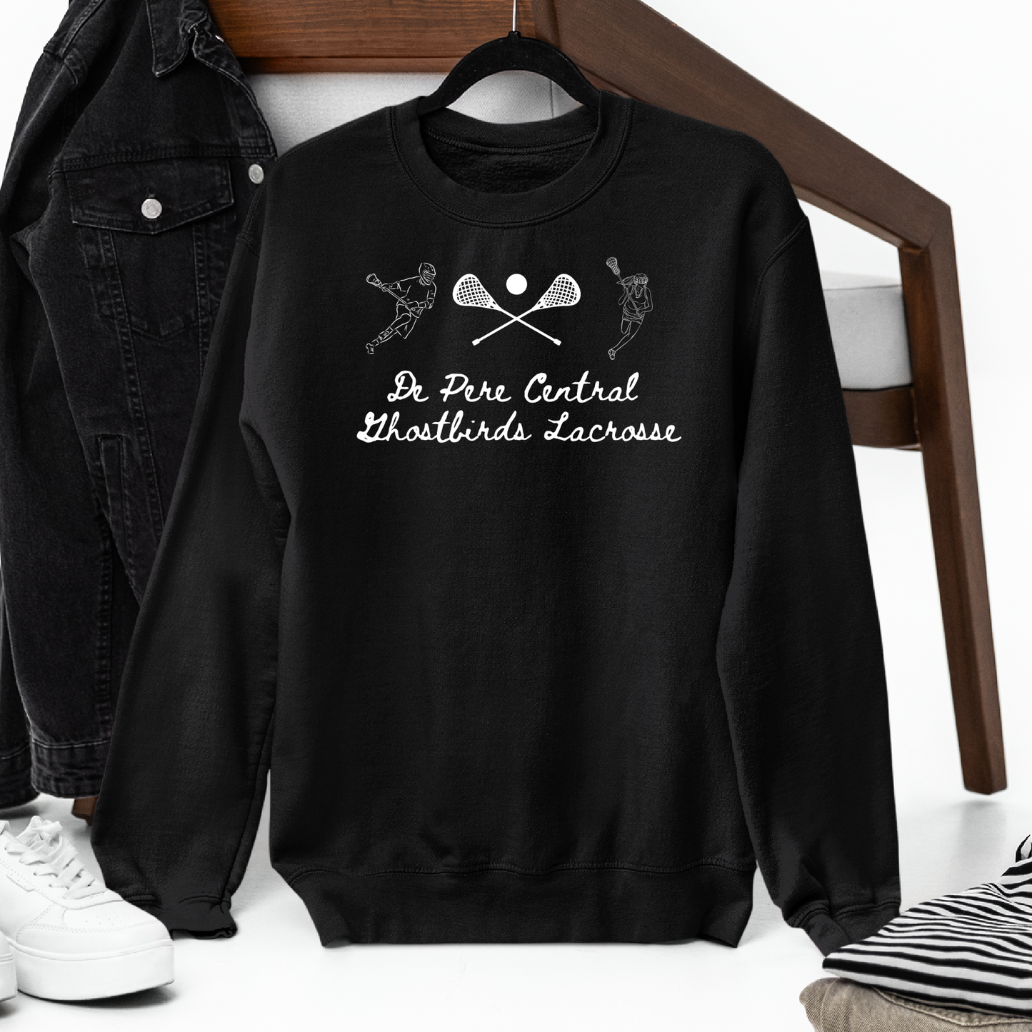 De Pere Ghostbirds Players Graphic - Black Tee, Long Sleeve Tee, Crewneck, or Hoodie