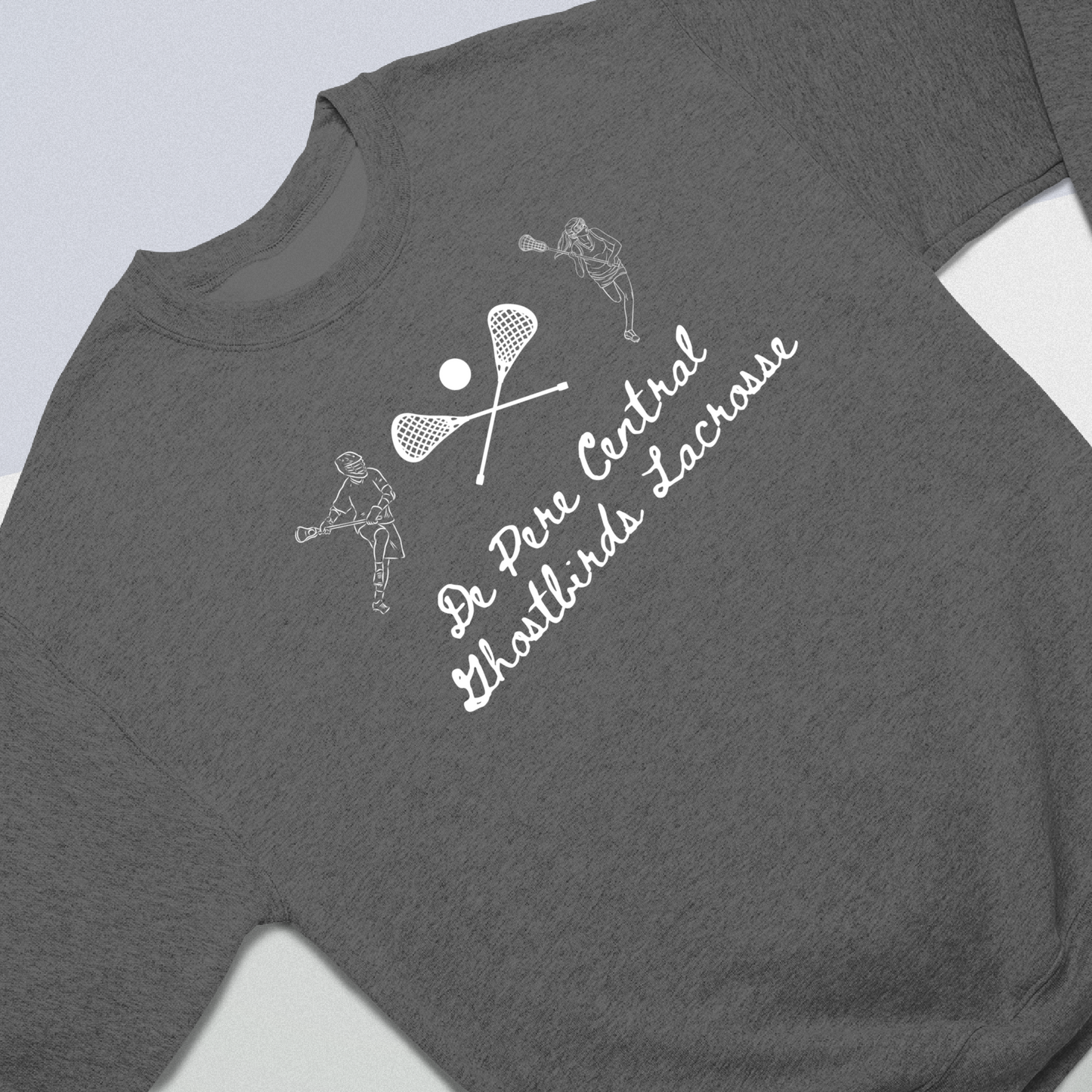 De Pere Ghostbirds Players Graphic - Dark Heather Tee, Long Sleeve Tee, Crewneck, or Hoodie