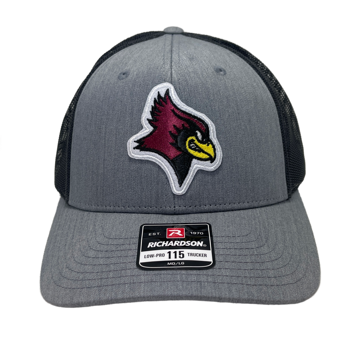 Redbird Patch De Pere Snapback | Gray with Black Mesh