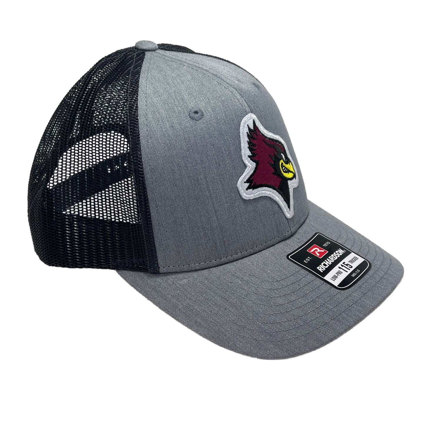 Redbird Patch De Pere Snapback | Gray with Black Mesh