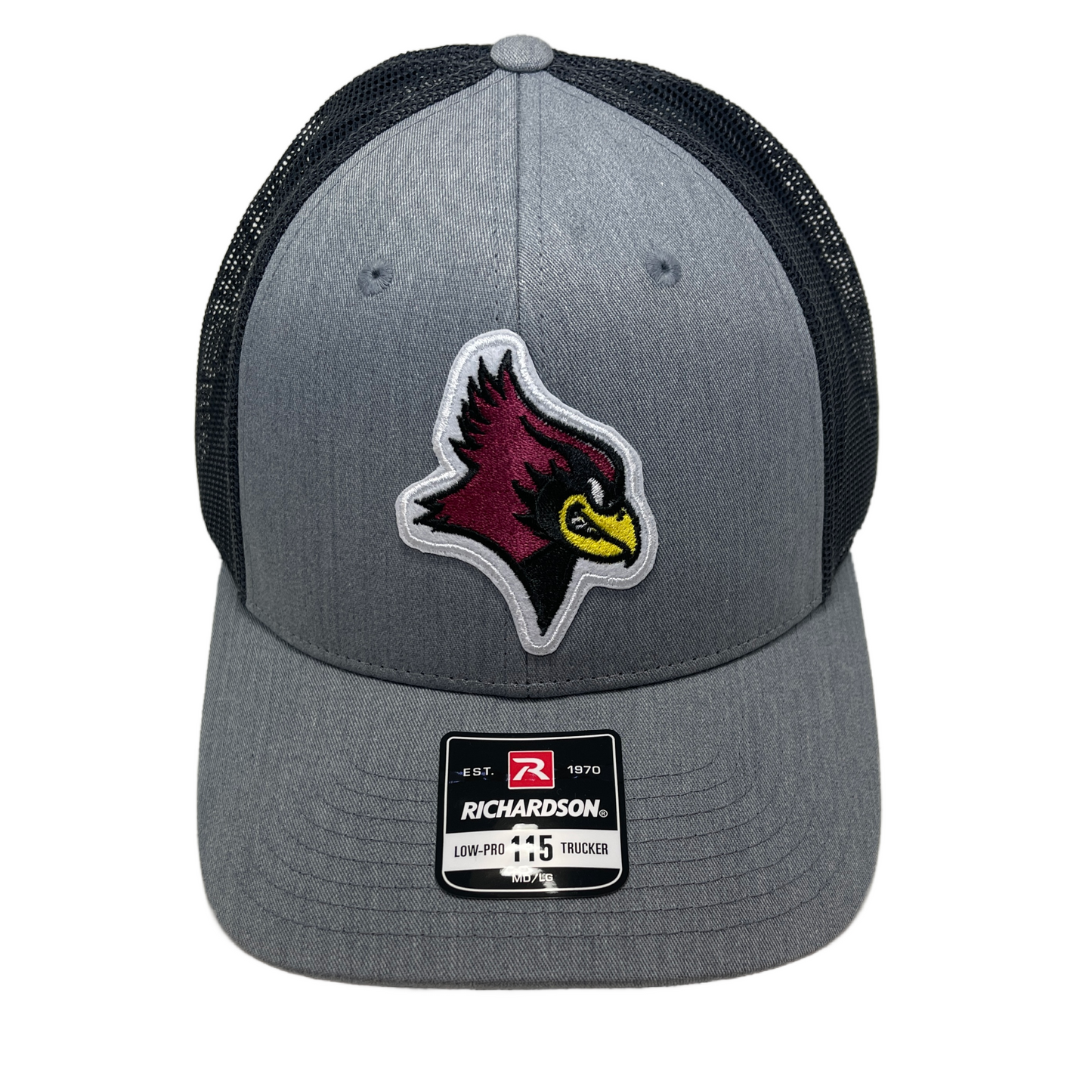 Redbird Patch De Pere Snapback | Gray with Black Mesh