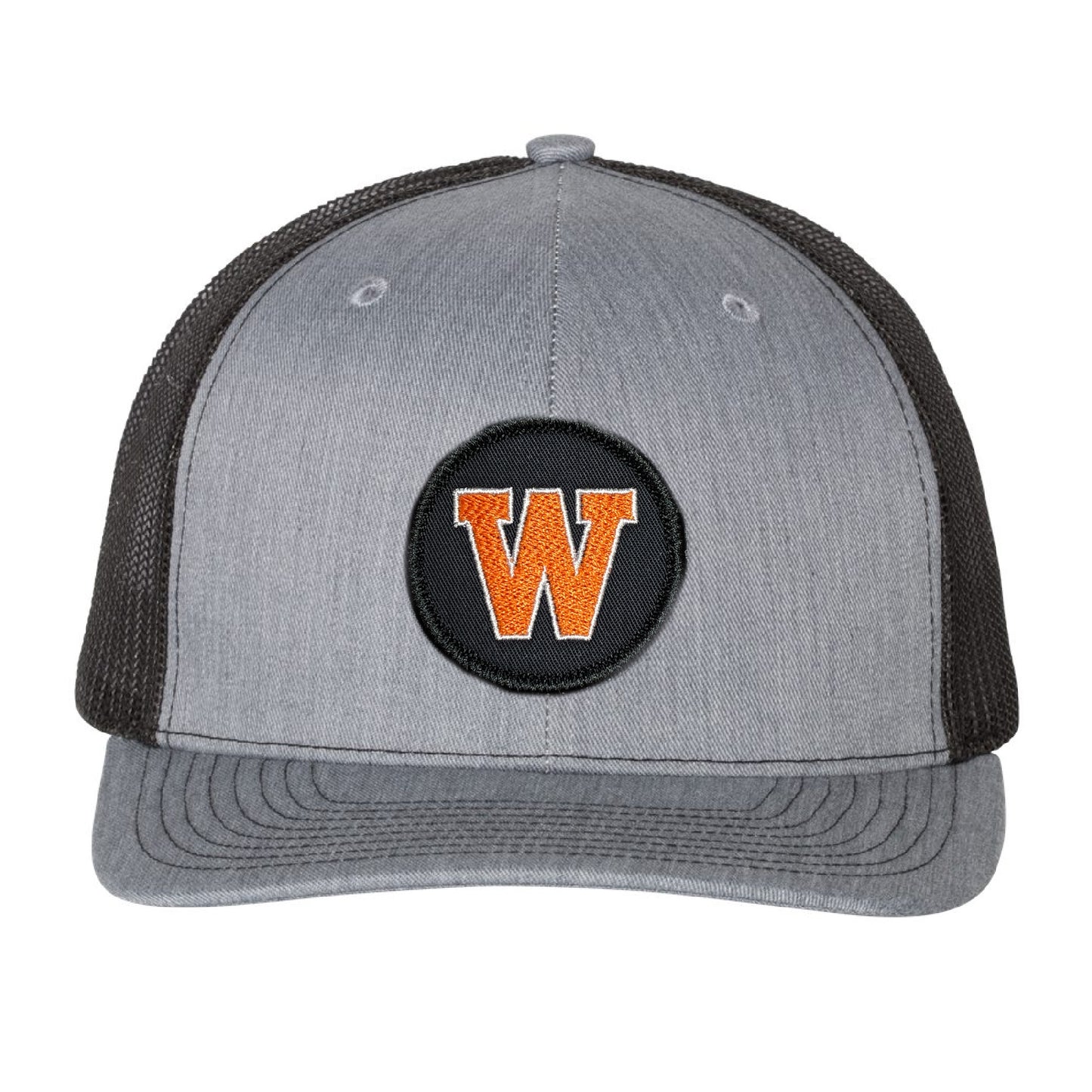 West De Pere Patched Snapback Low-Profile Gray & Black Trucker Hat