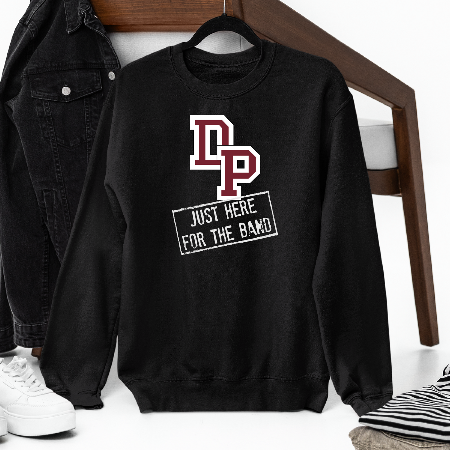 De Pere Redbirds Band Design - Black Tee, Crewneck, or Hoodie