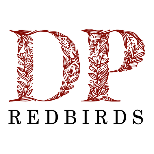 De Pere Redbirds Floral Design - White Tee, Crewneck or Hoodie