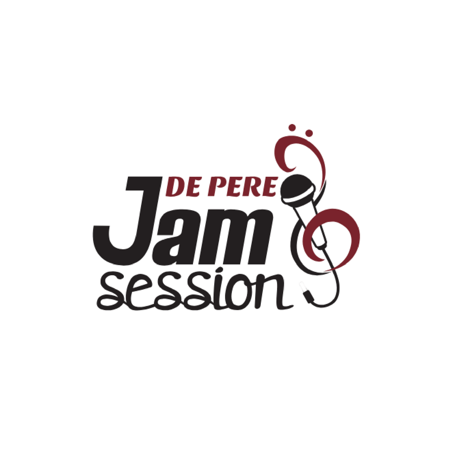 De Pere Jam Session Minimalist Design - White Tee, Crewneck, or Hoodie