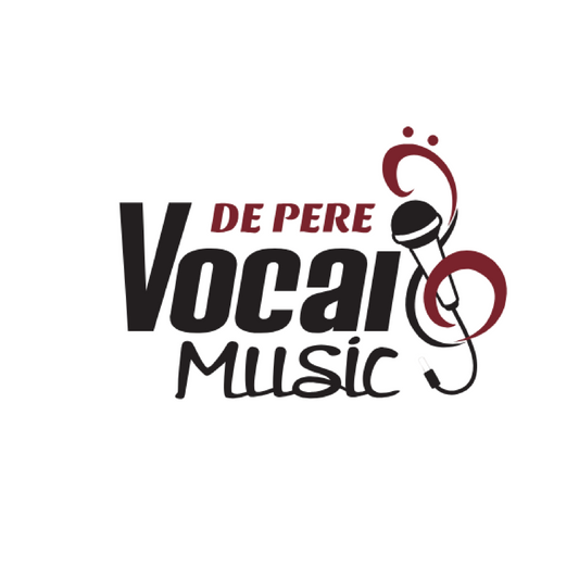 De Pere Vocal Music Minimalist Design - White Tee, Crewneck, or Hoodie