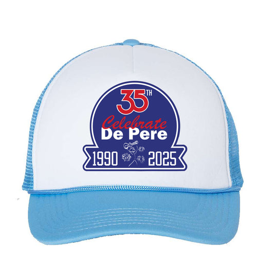 Celebrate De Pere 35th Anniversary Vintage Foam Trucker Hat